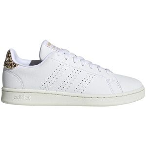 Adidas Advantage White Leopard Cloudfoam Sneakers Shoes 9.5 Cheetah